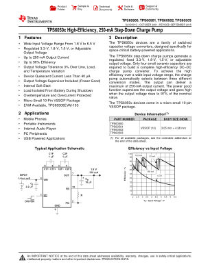 TPS60503 datasheet cover page