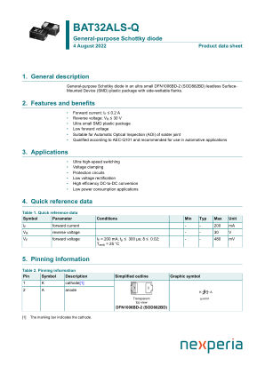 BAT32ALS-QYL datasheet cover page