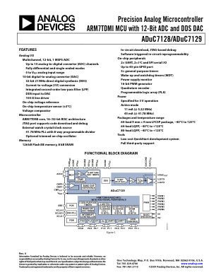 ADUC7128 数据手册首页