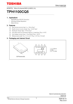 TPH1100CQ5 datasheet cover page