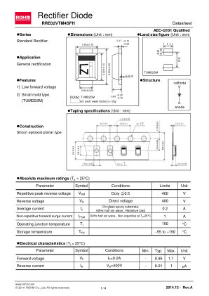 RRE02VTM4SFH 数据手册首页