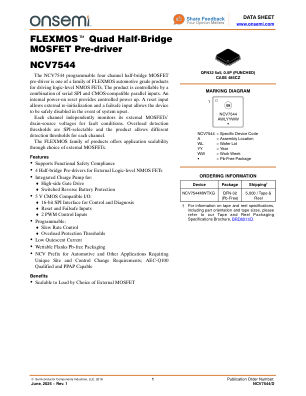 NCV7544 数据手册首页