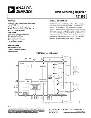 AD1990 数据手册首页