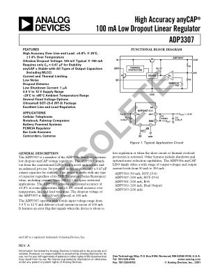 ADP3307 数据手册首页