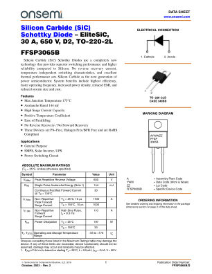 FFSP3065B datasheet cover page
