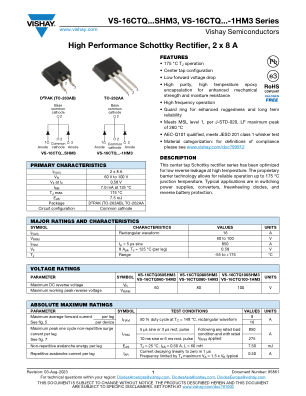 VS-16CTQSHM3SERIES 数据手册首页