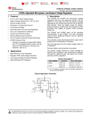 LP2953 datasheet cover page