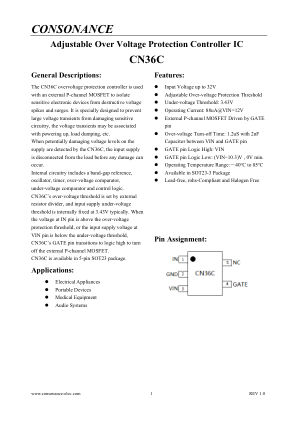 CN36C datasheet cover page