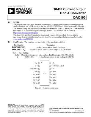 DAC100 数据手册首页