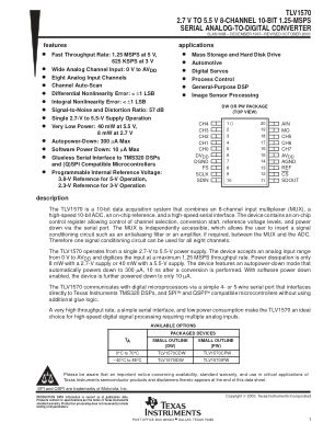 TLV1570 数据手册首页