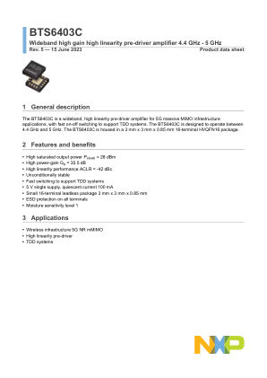 BTS6403C datasheet cover page