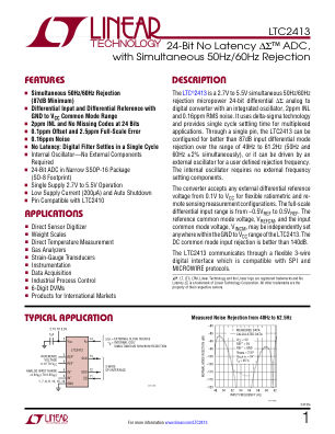 2413FA datasheet cover page