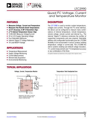 LTC2990 datasheet cover page