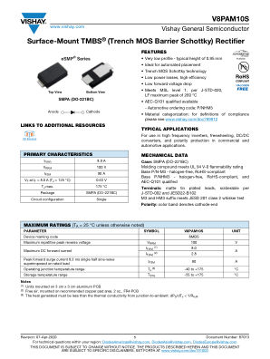 V8PAM10S datasheet cover page