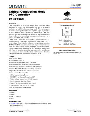 FAN7930C 数据手册首页