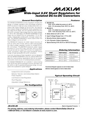 MAX8515-MAX8515A 数据手册首页