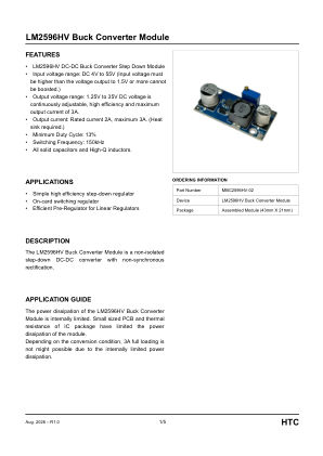 MBC2596HV-02 datasheet cover page