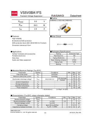 VS5V0BA1FS 数据手册首页