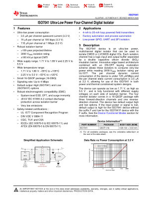 ISO7041 数据手册首页