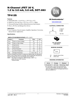 TF412S datasheet cover page