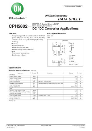 CPH5802 数据手册首页