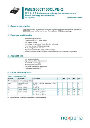 PMEG060T100CLPE-QZ datasheet cover page