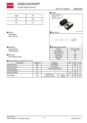 VS58VLNVWMTF 数据手册首页