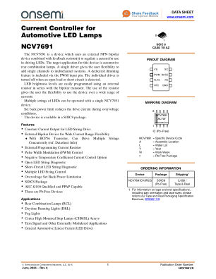 NCV7691 数据手册首页