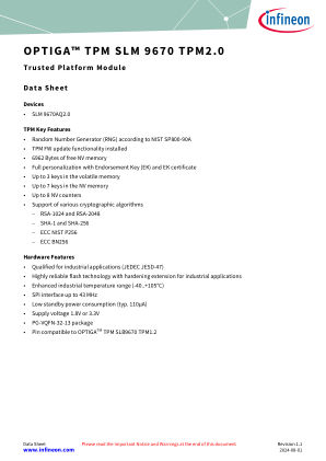 SLM-9670 datasheet cover page