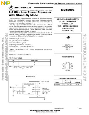 MC12095 datasheet cover page