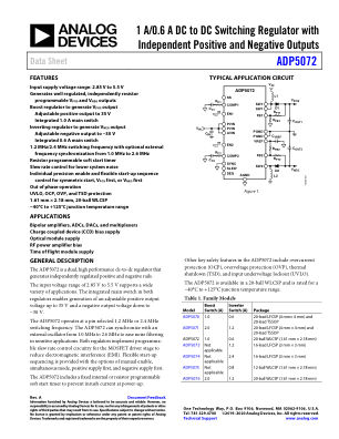 ADP5072 datasheet cover page