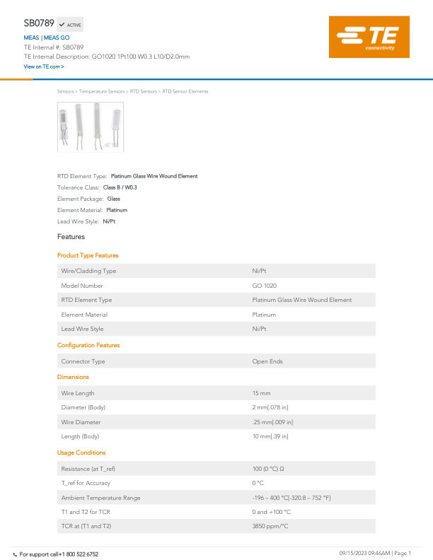SB0789 datasheet cover page