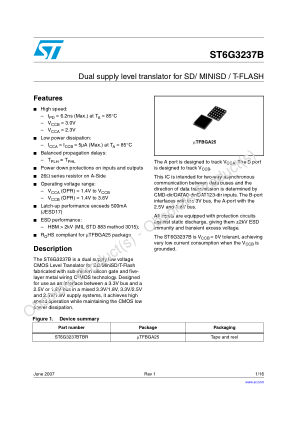 ST6G3237B 数据手册首页