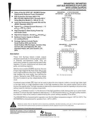 SN74ABT823 数据手册首页