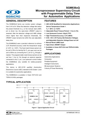 SGM836XQ datasheet cover page