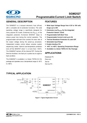 SGM2527 datasheet cover page