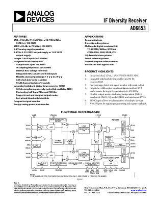 AD6653 数据手册首页