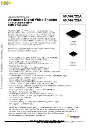 MC44722A 数据手册首页