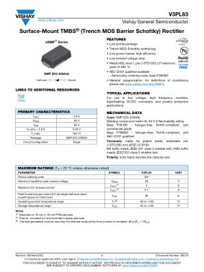 V3PL63 datasheet cover page