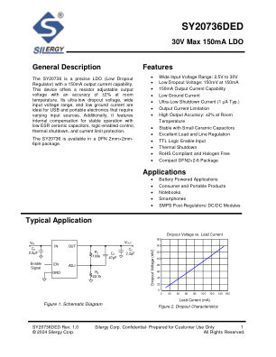 SY20736DED datasheet cover page
