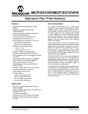 MCP1631RD-DCPC1 datasheet cover page