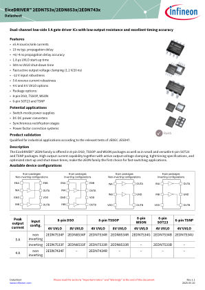 2EDN7534U 数据手册首页