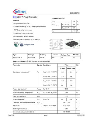 BSO201SP-H datasheet cover page