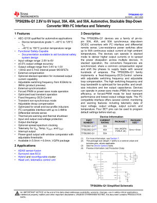 TPS62893-Q1 datasheet cover page
