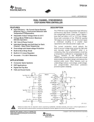 TPS5124 datasheet cover page