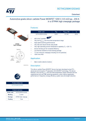 SCTHC250N12G3AG datasheet cover page