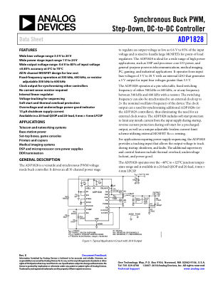 ADP1828 数据手册首页