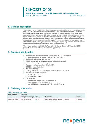 74HC237D-Q100118 datasheet cover page
