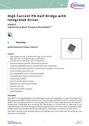IFX007T datasheet cover page