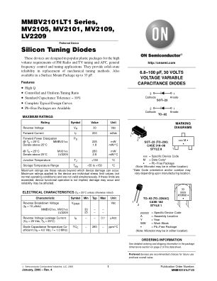 MMBV2101LT1 数据手册首页